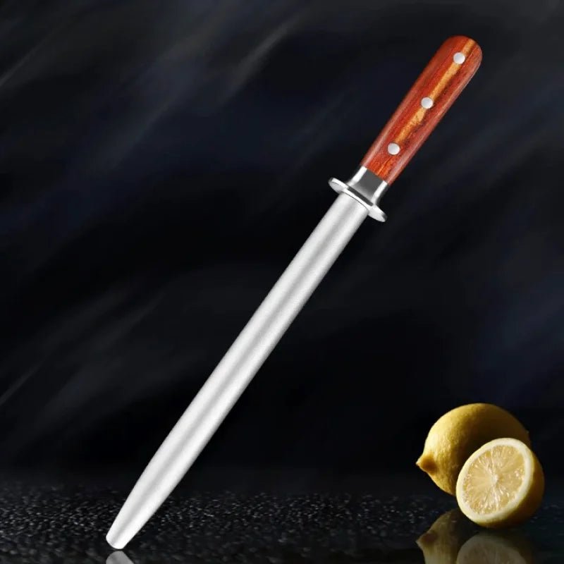 Fusil à Aiguiser Secret De Gourmet – Longueur 31,8 Cm | Pour Couteaux De Cuisine | Poignées PP/TPE, Lame Acier Inox